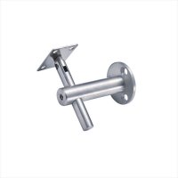 High quality Stainless steel stair railing fittings handrail bracket wall bracket  with movable support plate