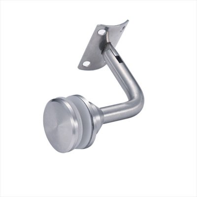 Wall mounted stainless steel stair railing pipe holder handrail bracket with movable support plate