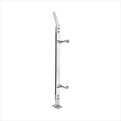China manufacturer hot sale stainless steel railing pole glass balustrade fittings stainless steel column for glass balcony